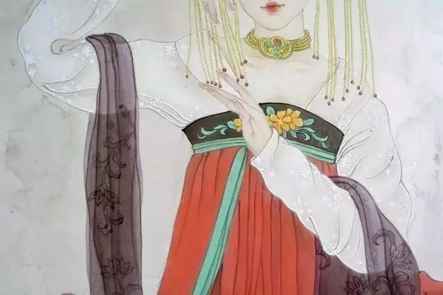 古風(fēng)詩(shī)意手繪插畫(huà)：一場(chǎng)風(fēng)花雪月任飄搖美！