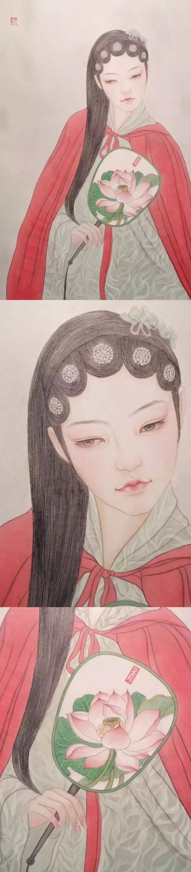 古風(fēng)詩意手繪插畫：一場(chǎng)風(fēng)花雪月任飄搖美！