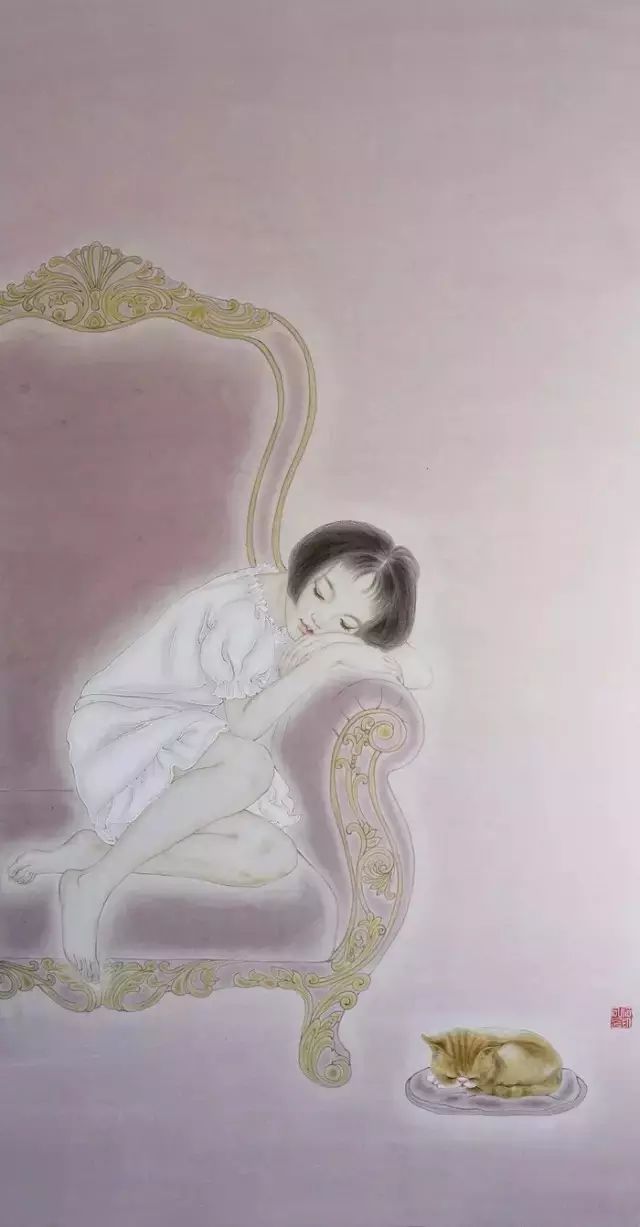 古風(fēng)詩(shī)意手繪插畫(huà)：一場(chǎng)風(fēng)花雪月任飄搖美！