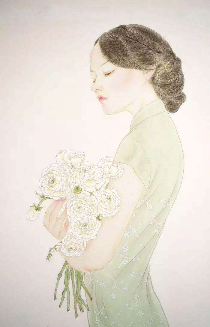 古風(fēng)詩意手繪插畫：一場(chǎng)風(fēng)花雪月任飄搖美！