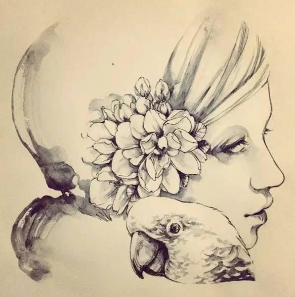 50幅人物速寫(xiě)手繪插畫(huà)：感受時(shí)尚奇妙意境