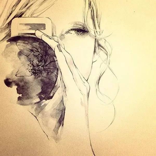 50幅人物速寫手繪插畫：感受時(shí)尚奇妙意境