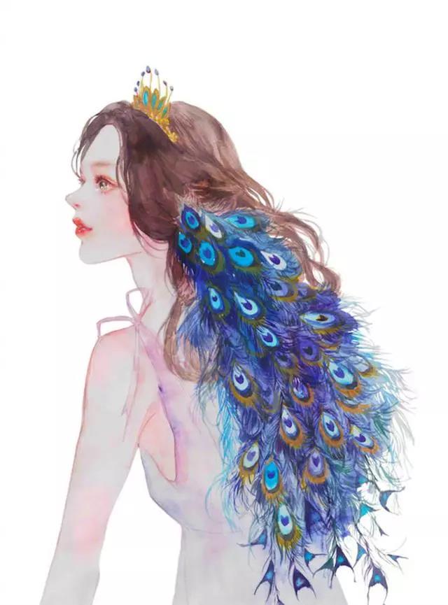 小清新少女心插畫欣賞：優(yōu)雅浪漫的少女插畫
