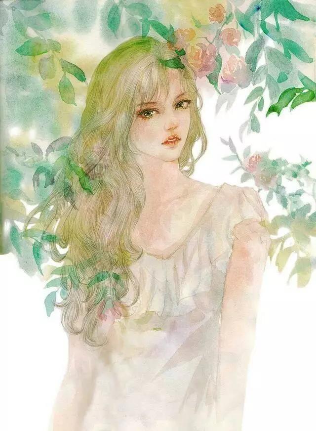 小清新少女心插畫欣賞：優(yōu)雅浪漫的少女插畫