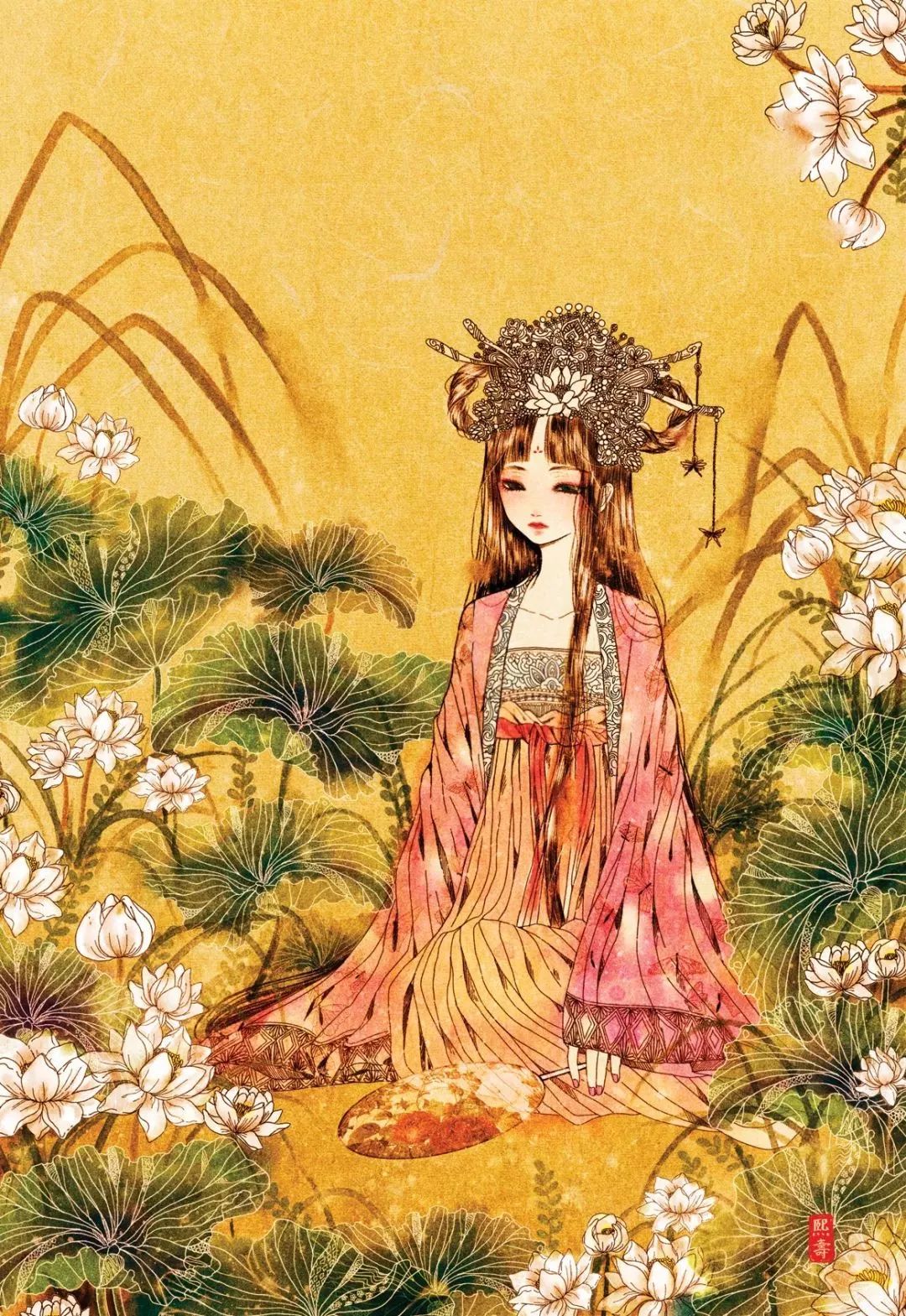 好美的水彩插畫，夢幻奇妙的插畫設(shè)計(jì)