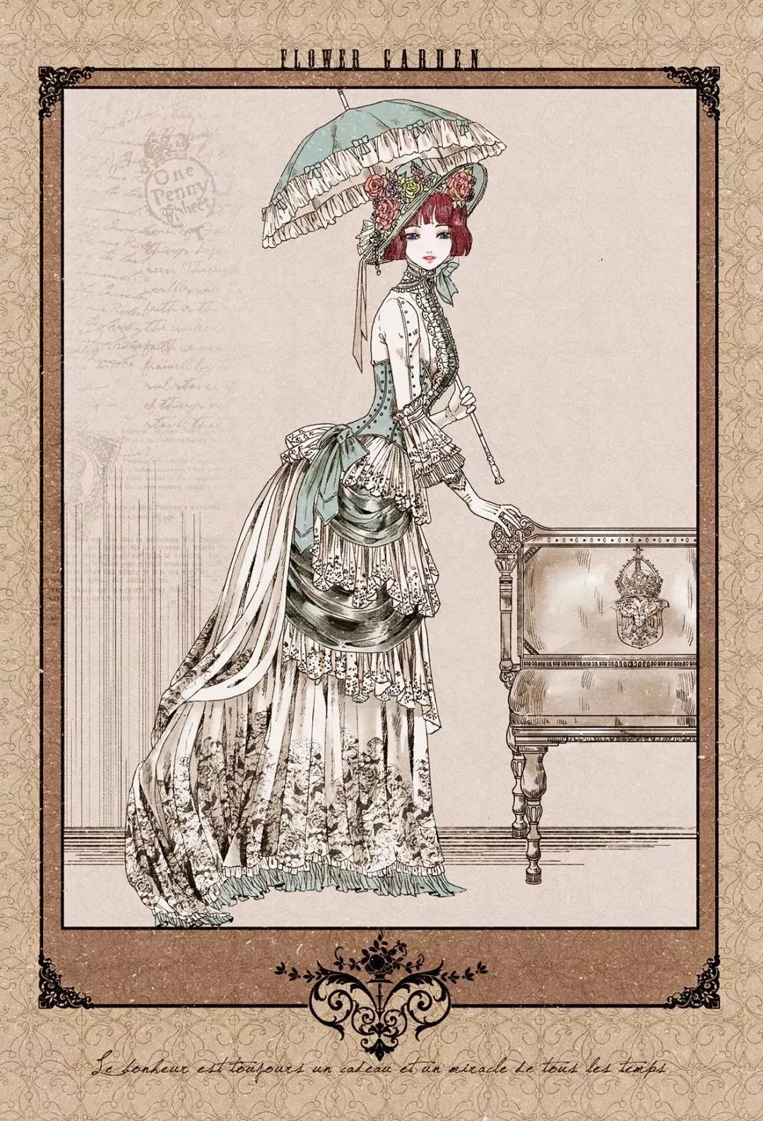 好美的水彩插畫，夢幻奇妙的插畫設計