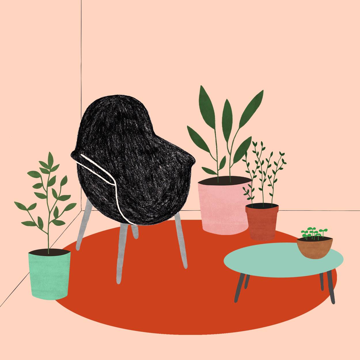 簡約小插畫，簡單小日子