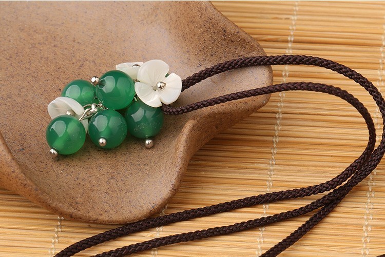 浮嵐暖翠項(xiàng)鏈，復(fù)古森系簡約首飾