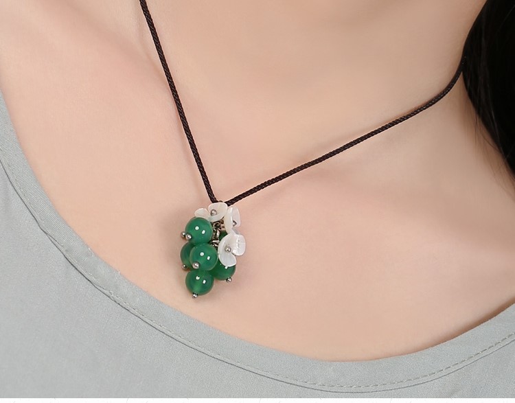 浮嵐暖翠項(xiàng)鏈，復(fù)古森系簡約首飾