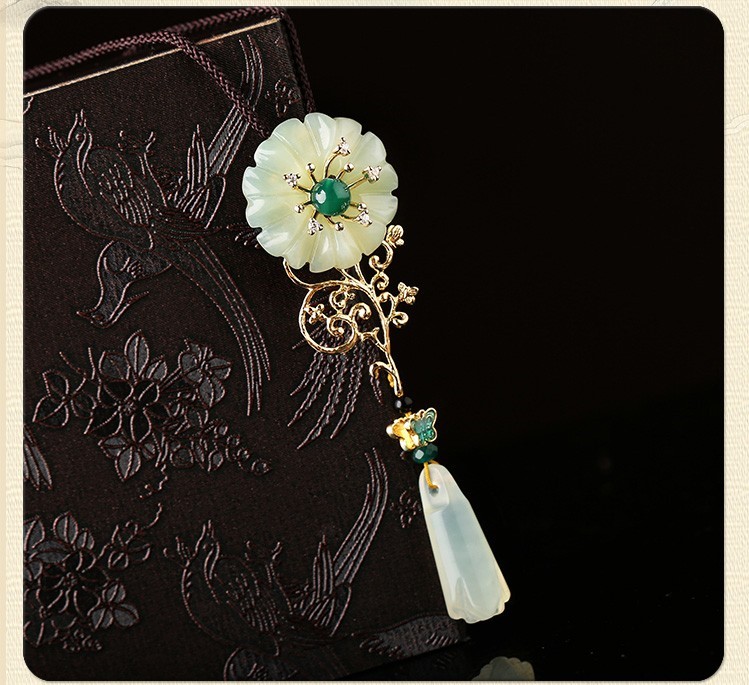 岫玉吊墜掛件，簡約氣質(zhì)項鏈首飾