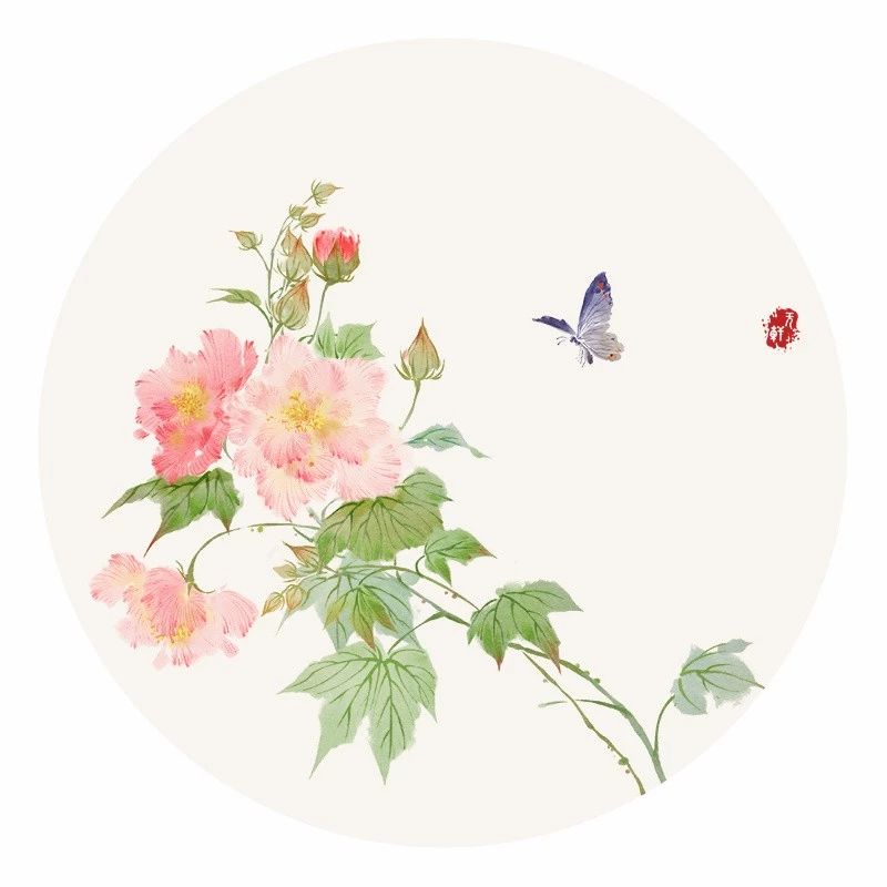 清新古風(fēng)花卉插畫，清雅如詩的插畫圖片