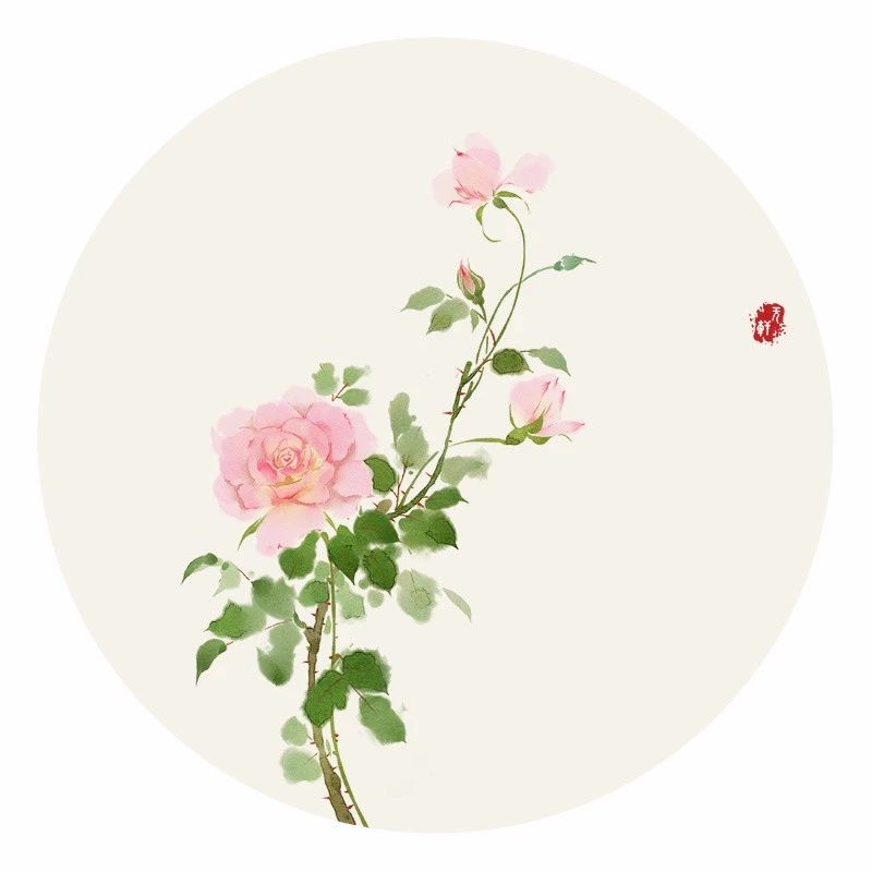 清新古風(fēng)花卉插畫，清雅如詩的插畫圖片