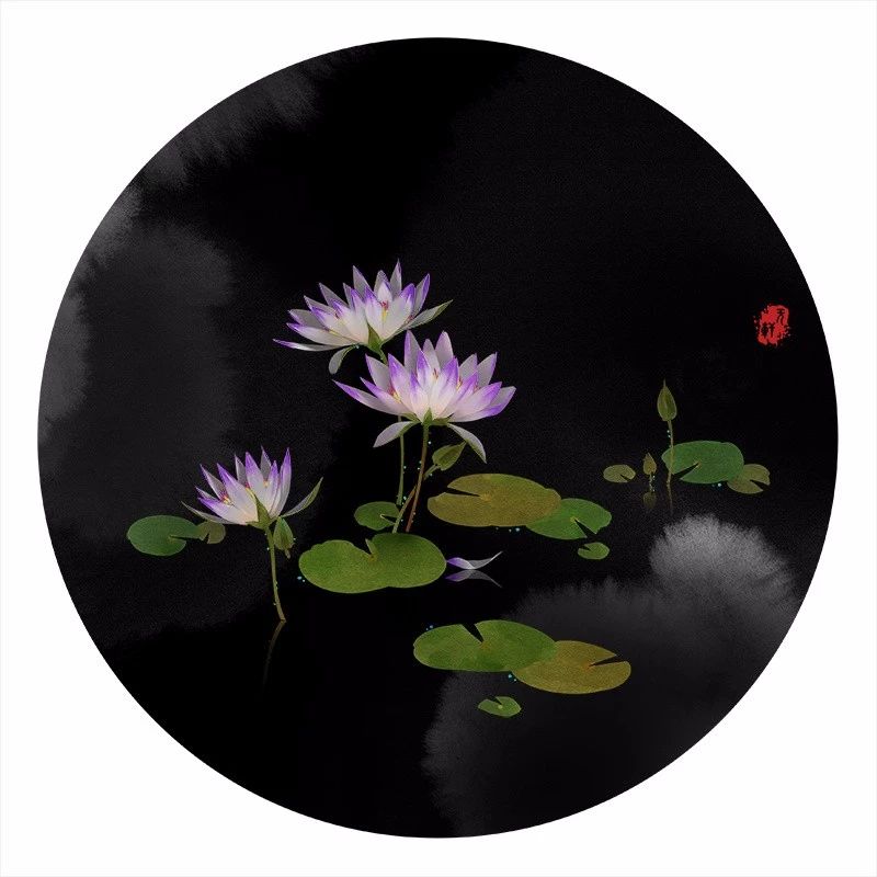 清新古風(fēng)花卉插畫，清雅如詩的插畫圖片