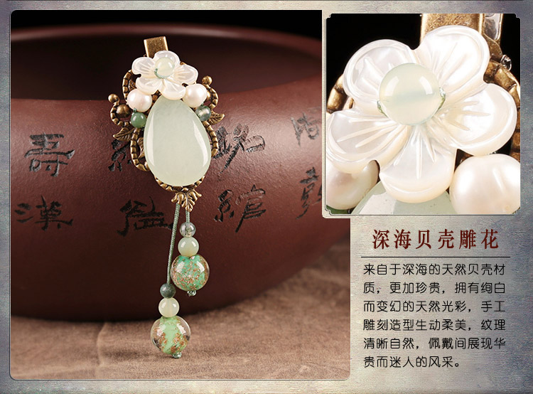 古典簡約小清新發(fā)夾，優(yōu)雅水滴復古發(fā)飾頭飾