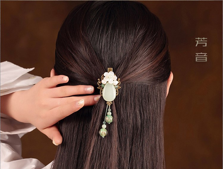 古典簡約小清新發(fā)夾，優(yōu)雅水滴復古發(fā)飾頭飾