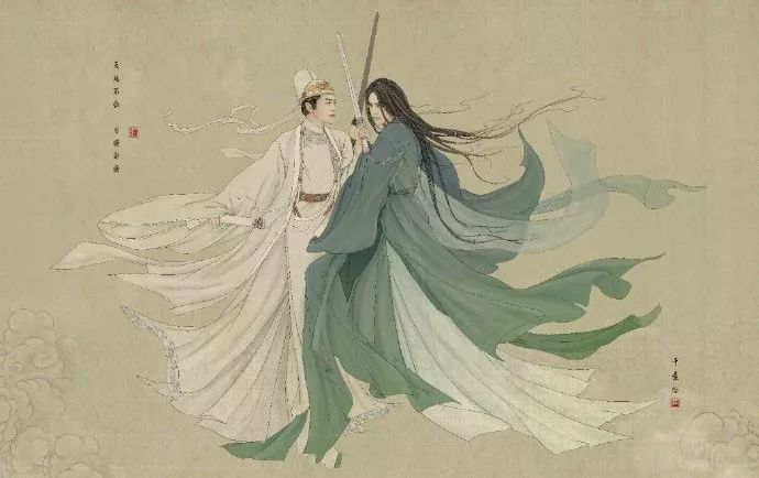 驚艷手繪插畫(huà)：古風(fēng)線條畫(huà)出女子極致的美