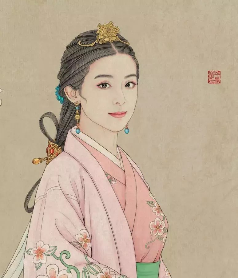 驚艷手繪插畫(huà)：古風(fēng)線條畫(huà)出女子極致的美