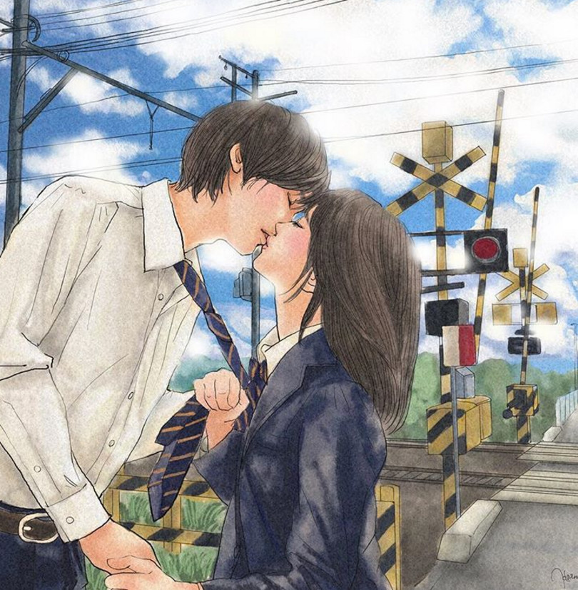 一組情侶情趣插畫，充滿誘惑的手繪插畫