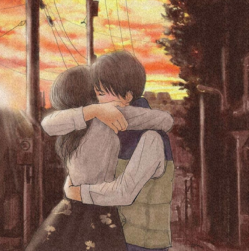 一組情侶情趣插畫，充滿誘惑的手繪插畫