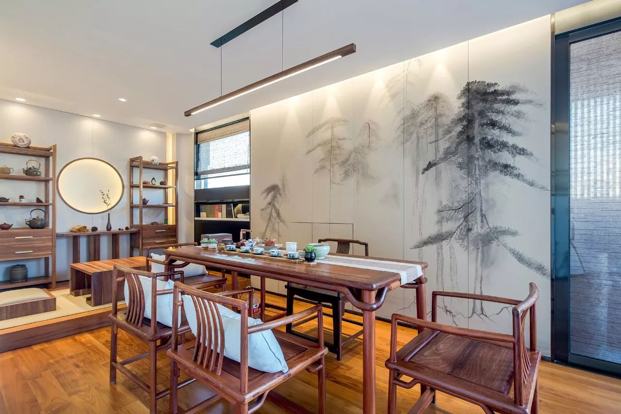 茶禪一味·兩款中式茶舍裝修設計