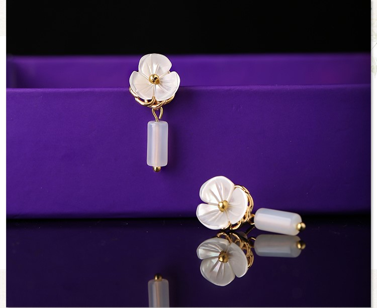 簡(jiǎn)約花朵耳釘，少女個(gè)性氣質(zhì)耳環(huán)首飾