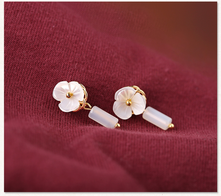 簡(jiǎn)約花朵耳釘，少女個(gè)性氣質(zhì)耳環(huán)首飾