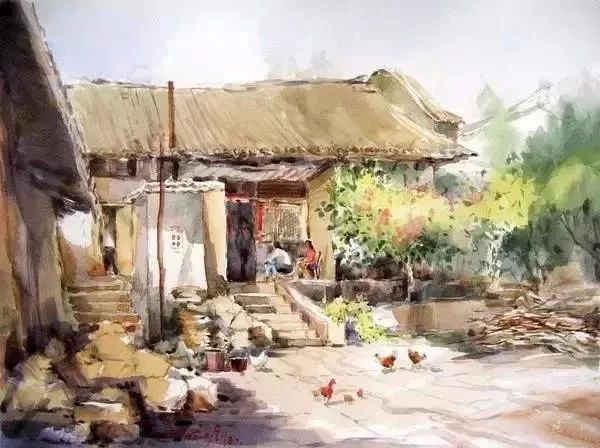 干凈細(xì)膩的水彩手繪插畫(huà)：彭釗水彩畫(huà)作品