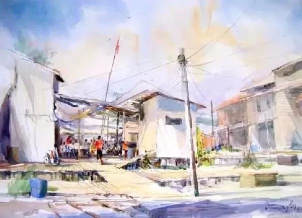 干凈細(xì)膩的水彩手繪插畫：彭釗水彩畫作品