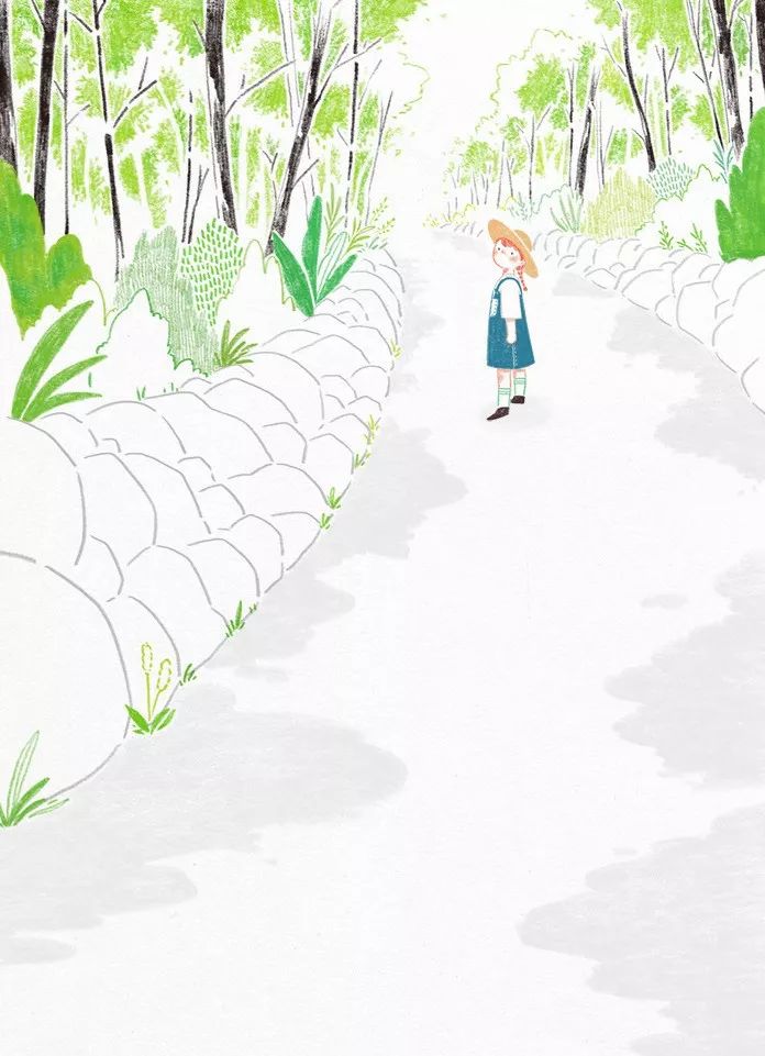 一組小清新彩鉛插畫，唯美的色彩世界!