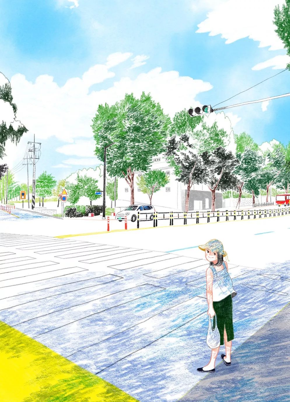 一組小清新彩鉛插畫(huà)，唯美的色彩世界!