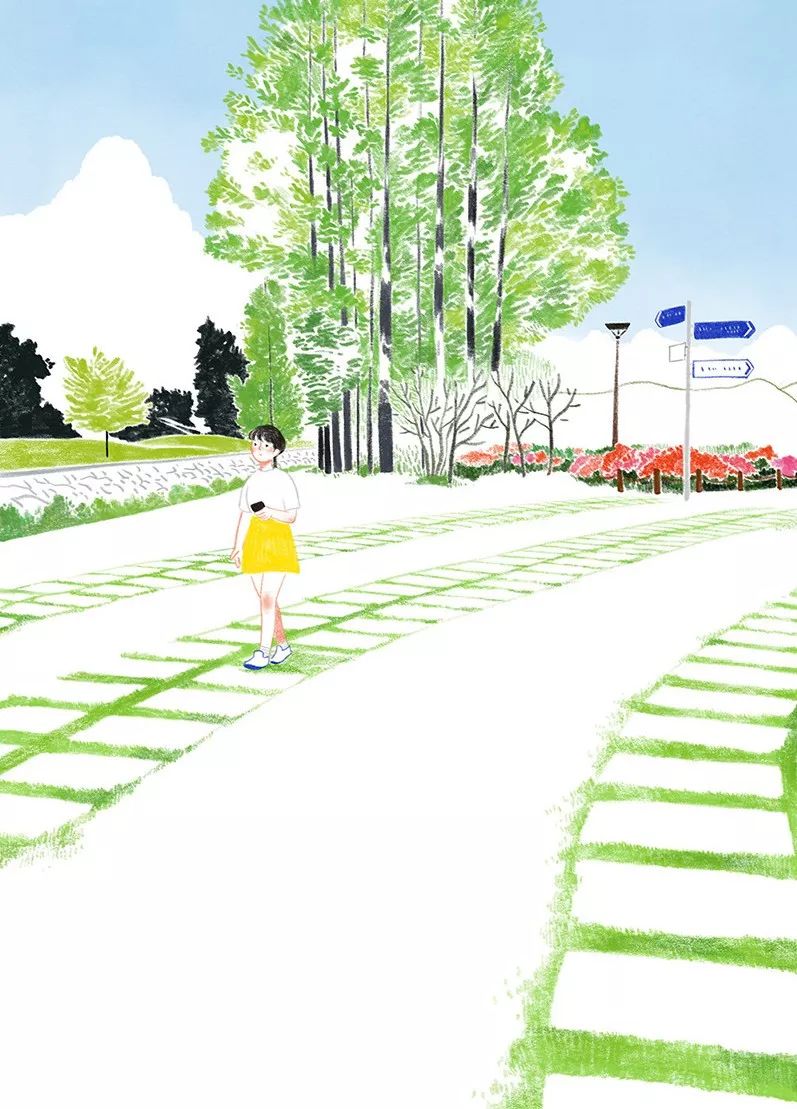 一組小清新彩鉛插畫，唯美的色彩世界!