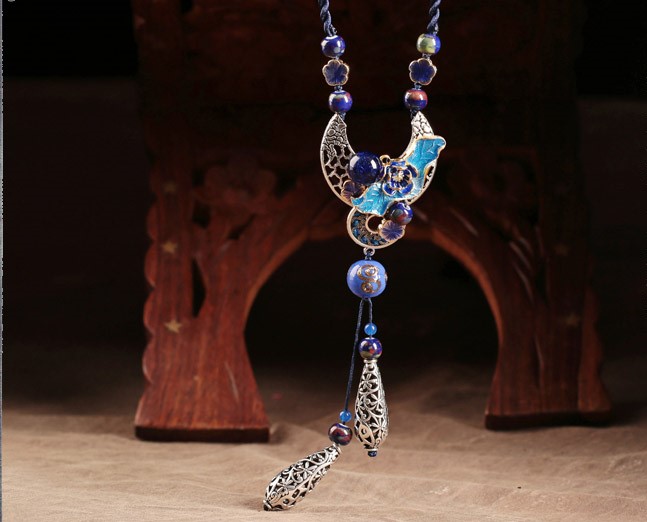 云水步生蓮項(xiàng)鏈，清雅脫俗首飾