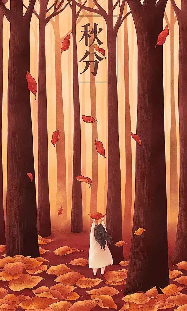 治愈系畫風插畫：一組二十四節(jié)氣插畫