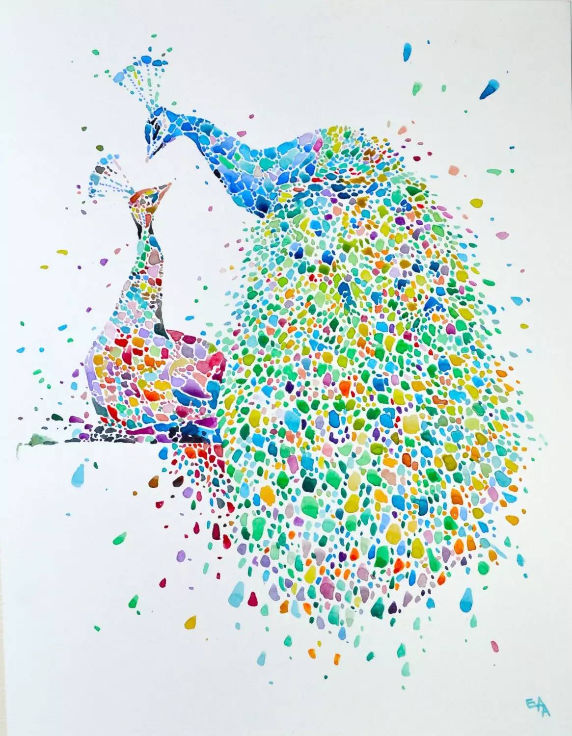 一組有趣的水彩作品：色彩斑斕的插畫世界