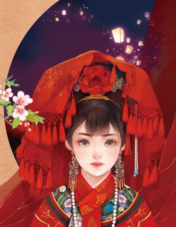 6張唯美古風(fēng)圖片：一襲紅衣、披妝待嫁