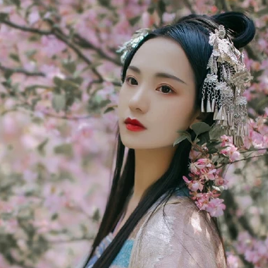 花香滿溢女生頭像，唯美古風(fēng)真人頭像