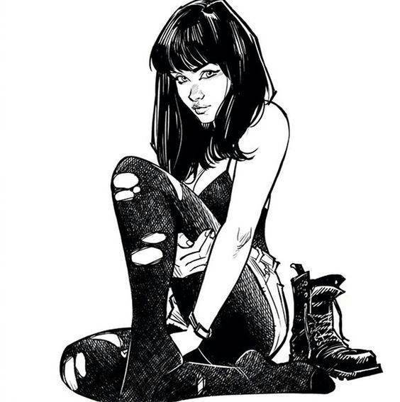 9款性感的黑白女郎插畫，嫵媚的美!