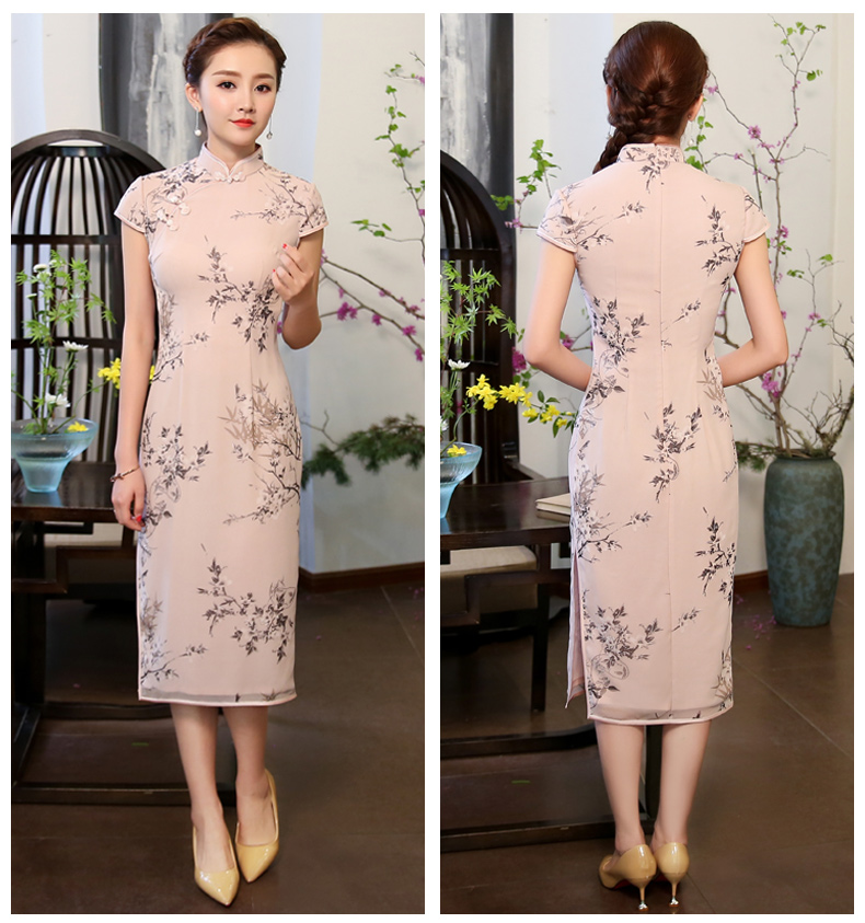 溫婉柔情的粉色旗袍，跨越時(shí)代的美!