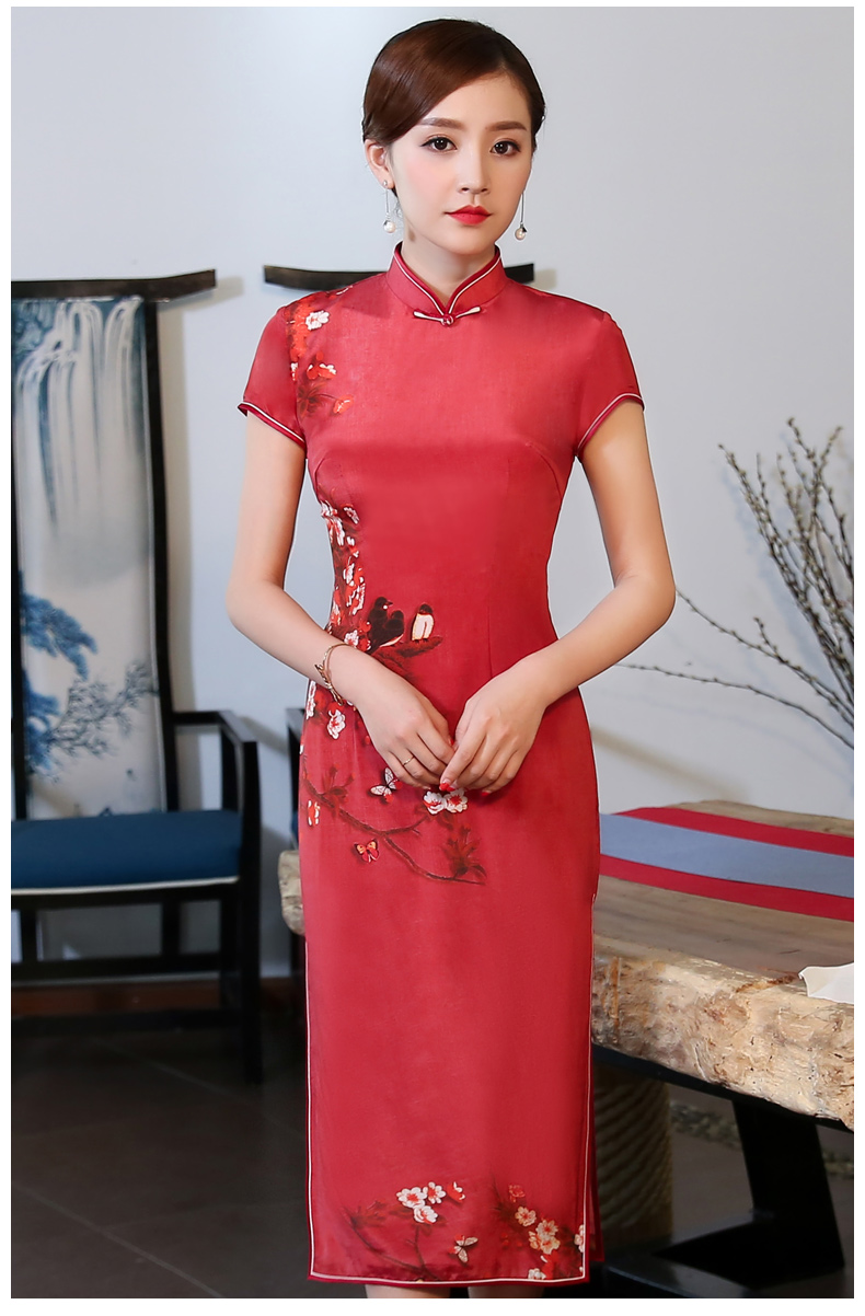 喜氣中國紅旗袍，耀眼的中國韻味美!