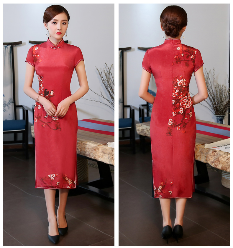 喜氣中國紅旗袍，耀眼的中國韻味美!