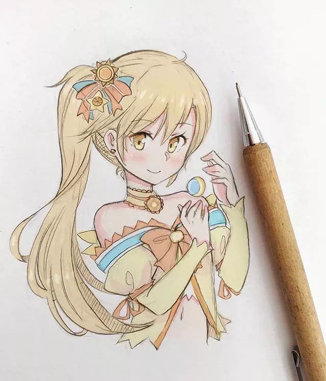 清新可愛美少女插畫，萌化你的心！