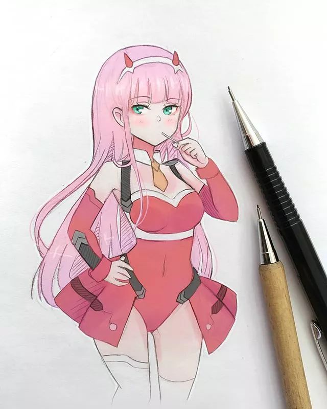 清新可愛美少女插畫，萌化你的心！