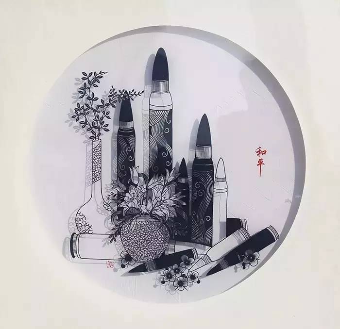 剪紙藝術作品：一次鏤空一根線條的信仰！