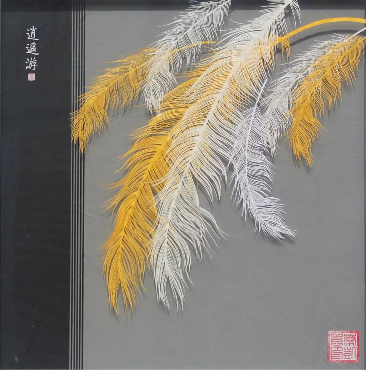 剪紙藝術作品：一次鏤空一根線條的信仰！