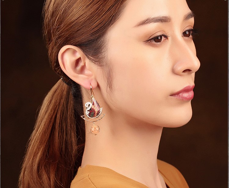 靜緣鴛鴦耳環(huán)，古典美好寓意首飾