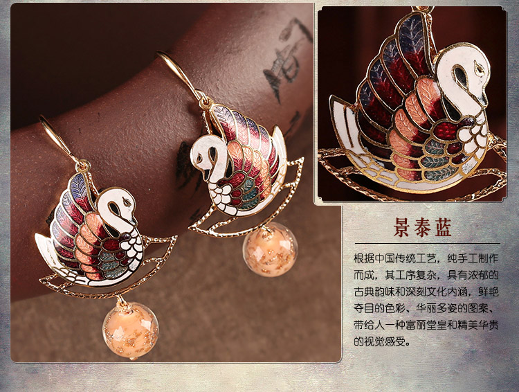 靜緣鴛鴦耳環(huán)，古典美好寓意首飾