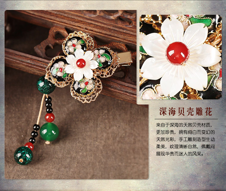 翠華春發(fā)夾，華麗典雅頭飾