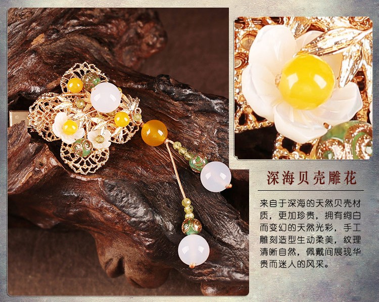 沐陽古粉發(fā)夾，向著陽光生長！