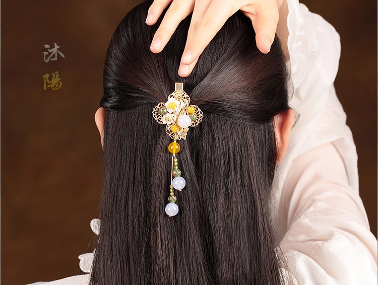 沐陽古粉發(fā)夾，向著陽光生長！