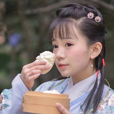 可愛漢服女生頭像，唯美古風(fēng)真人頭像